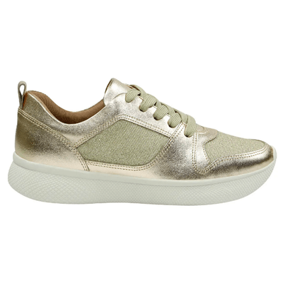 tenis usaflex feminino dourado